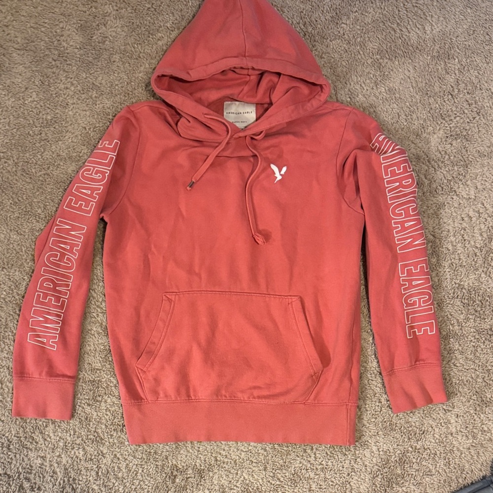 American Eagle Outfitters Coral Pullover Hoodie